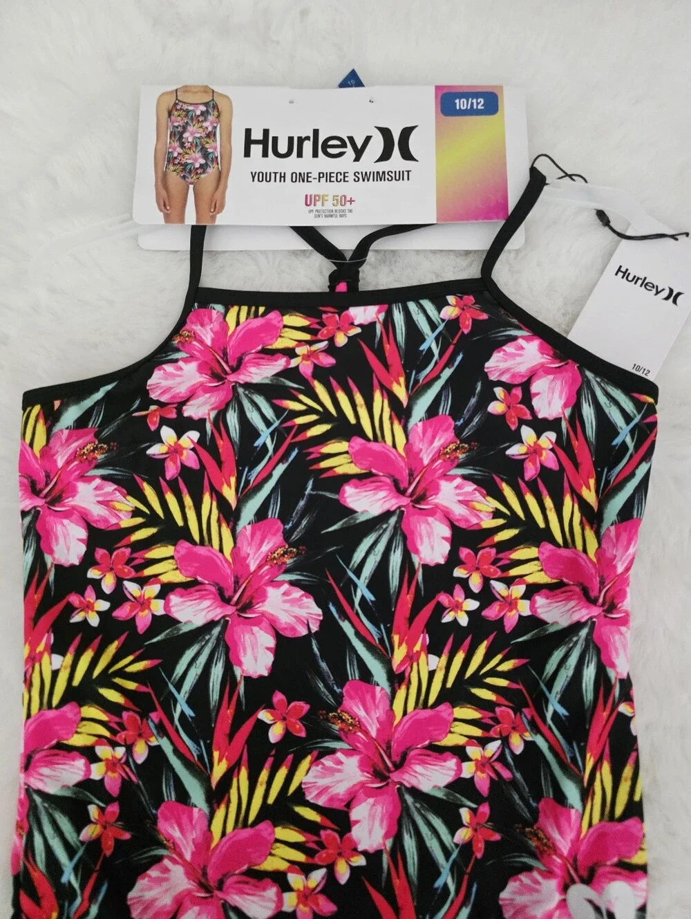 HURLEY🐙 Brand New One Piece Swimsuit SIZE 10/12